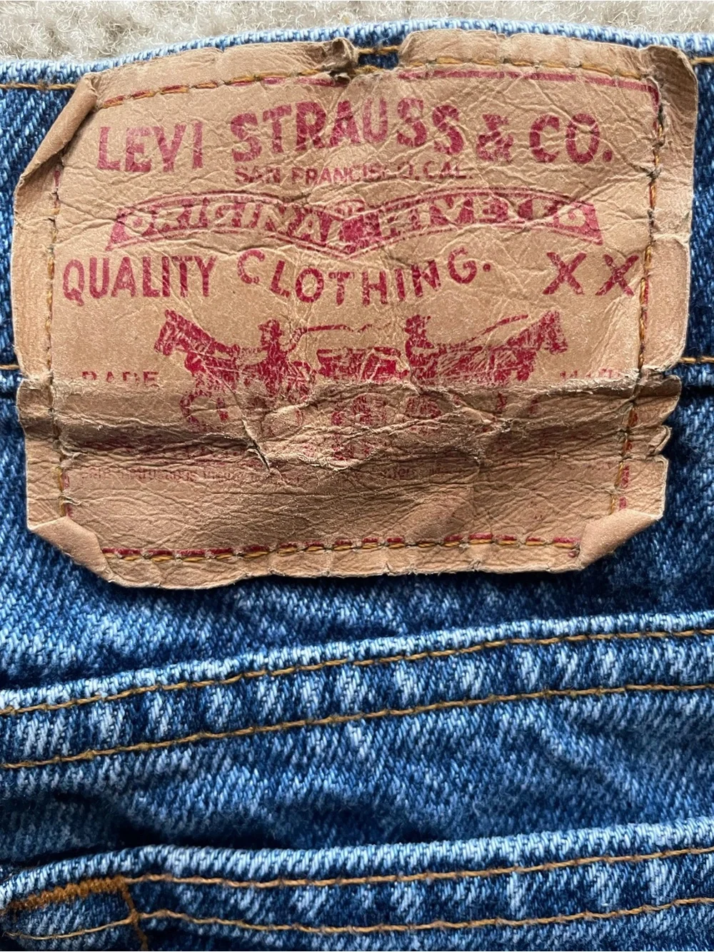 Levi's *Vintage* 505 Made in USA Men's Straight Leg Blue Jeans Size 29x32